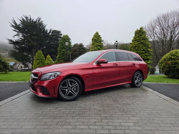 Mercedes-Benz C-Class Estate, Diesel Plug-in Hybrid, 2020, Red