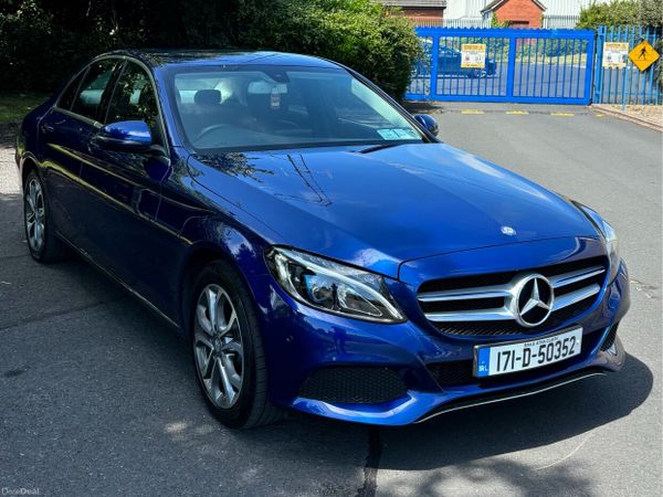 Mercedes-Benz C-Class Saloon, Petrol Plug-in Hybrid, 2017, Blue