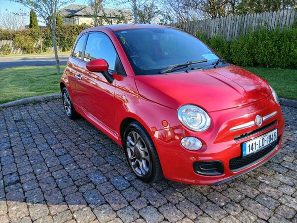 Fiat 500 Hatchback, Petrol, 2014, Red