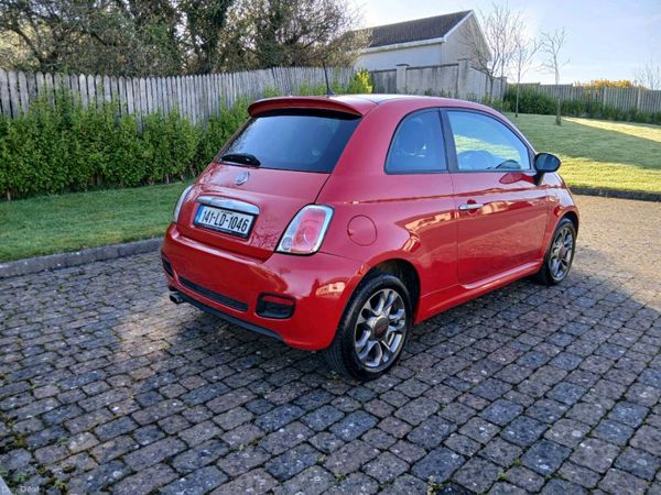 Fiat 500 Hatchback, Petrol, 2014, Red