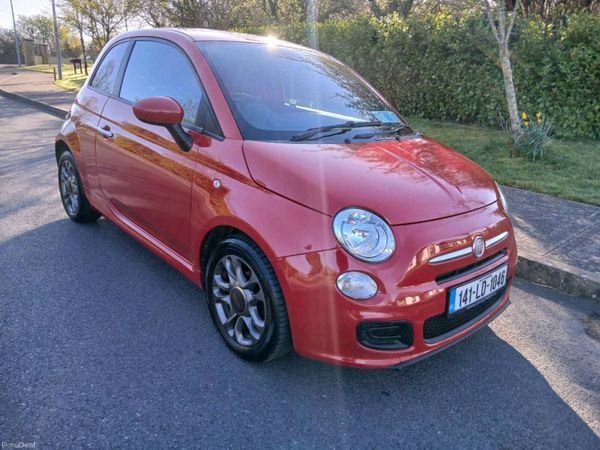 Fiat 500 Hatchback, Petrol, 2014, Red