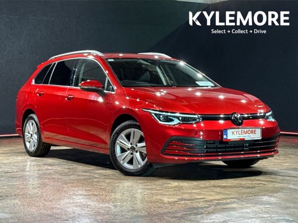 Volkswagen Golf Estate, Petrol Hybrid, 2023, Red