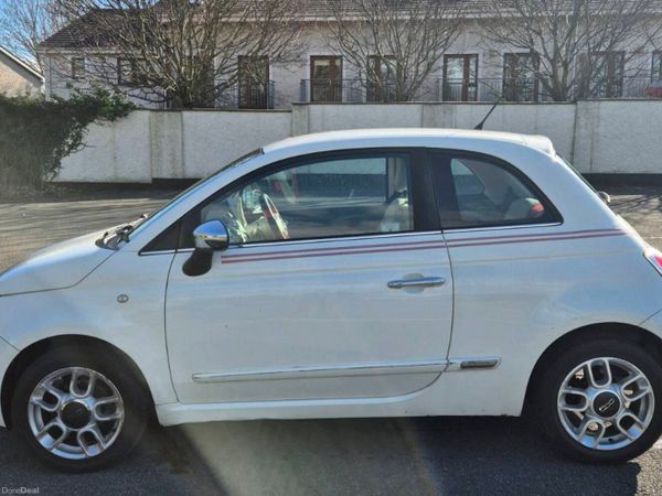 Fiat 500 Hatchback, Petrol, 2010, White