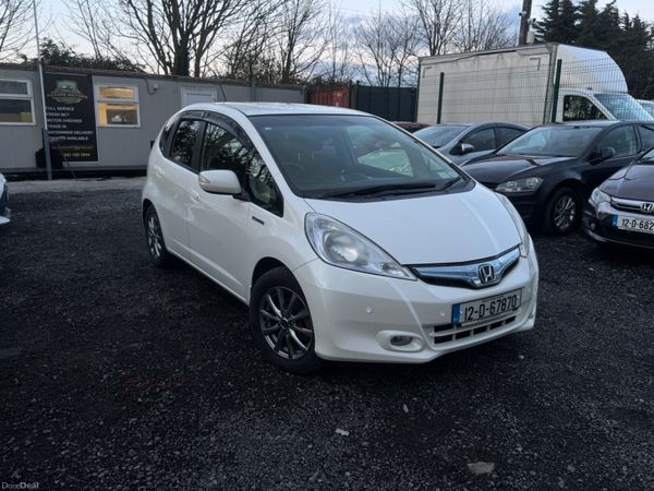 Honda Fit Hatchback, Petrol Hybrid, 2012, White