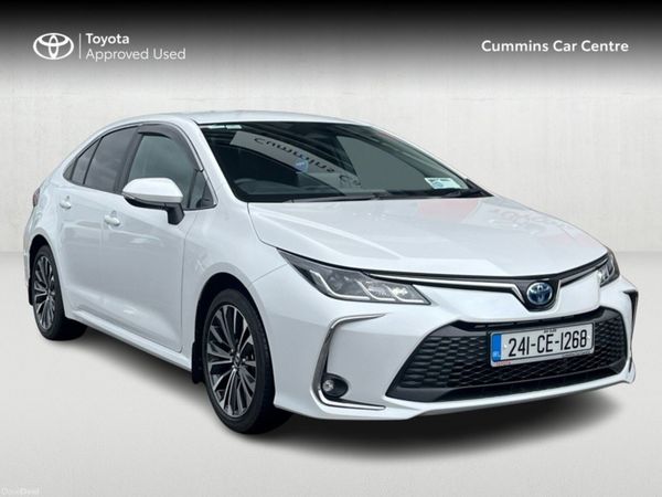 Toyota Corolla Saloon, Petrol Hybrid, 2024, White