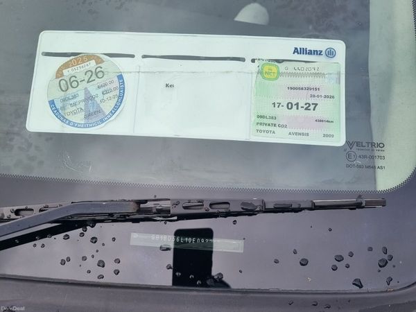 Toyota Avensis Saloon, Diesel, 2009, Green