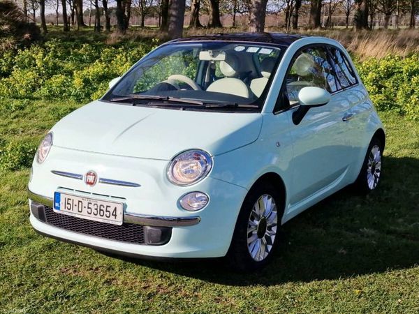 Fiat 500 Hatchback, Petrol, 2015, Green