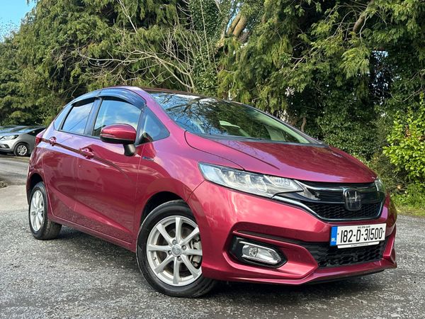 Honda Fit Hatchback, Petrol Hybrid, 2018, Red