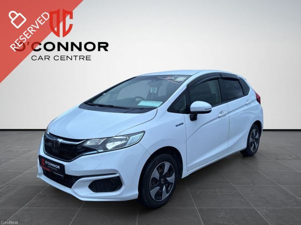 Honda Fit Hatchback, Petrol Hybrid, 2018, White