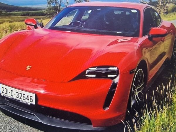 Porsche Taycan Hatchback, Electric, 2023, Red