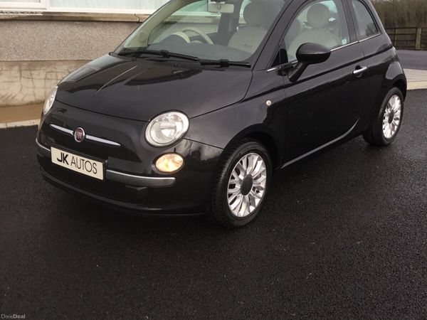 Fiat 500 Hatchback, Petrol, 2015, Black
