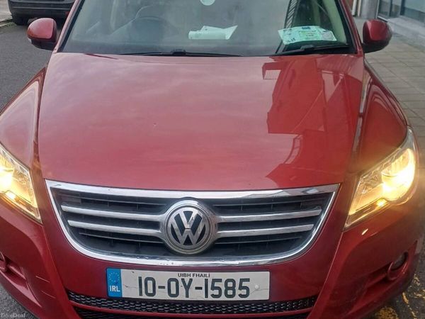 Volkswagen Tiguan Saloon, Diesel, 2010, Red