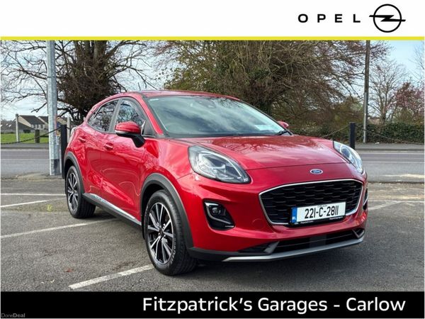 Ford Puma MPV, Petrol Hybrid, 2022, Red