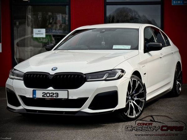 BMW 5-Series Saloon, Petrol Hybrid, 2023, White