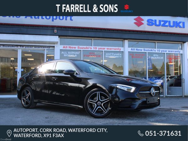 Mercedes-Benz A-Class Saloon, Petrol Hybrid, 2023, Black