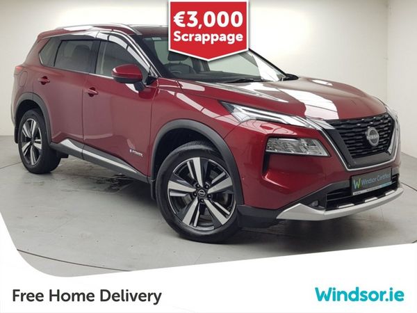 Nissan X-Trail SUV, Petrol Hybrid, 2023, Red
