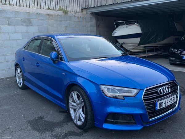 Audi A3 Saloon, Petrol, 2018, Blue