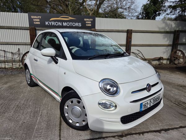 Fiat 500 Hatchback, Petrol, 2016, White