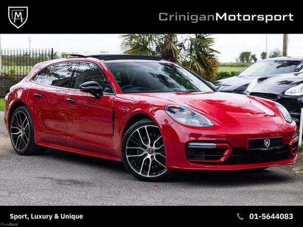 Porsche Panamera Estate, Petrol Plug-in Hybrid, 2022, Red