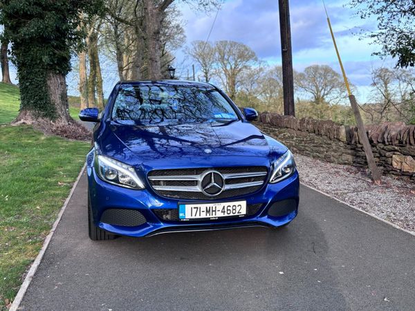 Mercedes-Benz C-Class Saloon, Petrol Plug-in Hybrid, 2017, Blue