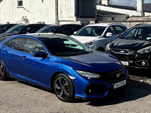 Honda Civic Hatchback, Petrol, 2018, Blue