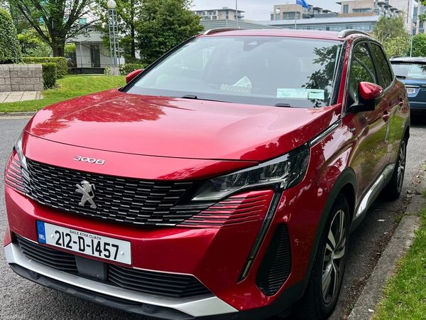 Peugeot 3008 MPV, Petrol Plug-in Hybrid, 2021, Red