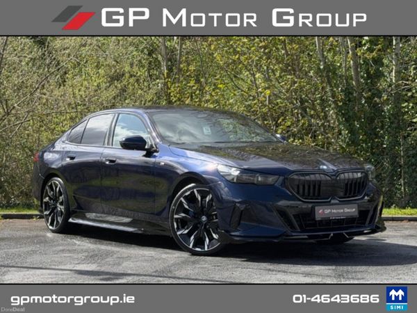 BMW 5-Series Saloon, Petrol Plug-in Hybrid, 2024, Blue