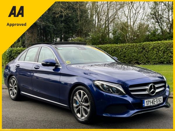 Mercedes-Benz C-Class Saloon, Petrol Plug-in Hybrid, 2017, Blue