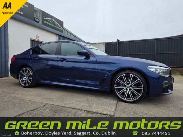 BMW 5-Series Saloon, Petrol Plug-in Hybrid, 2018, Blue