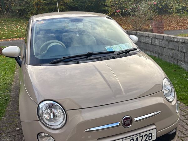 Fiat 500 Hatchback, Petrol, 2013, Beige