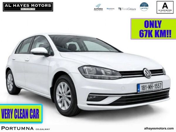 Volkswagen Golf Hatchback, Petrol, 2018, White