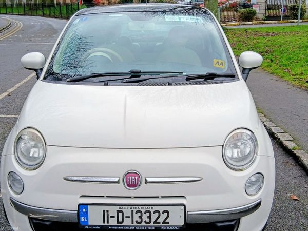 Fiat 500 Hatchback, Petrol, 2011, White