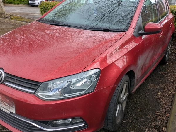 Volkswagen Polo Hatchback, Diesel, 2014, Red