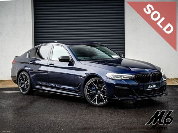 BMW 5-Series Saloon, Petrol Hybrid, 2023, Blue