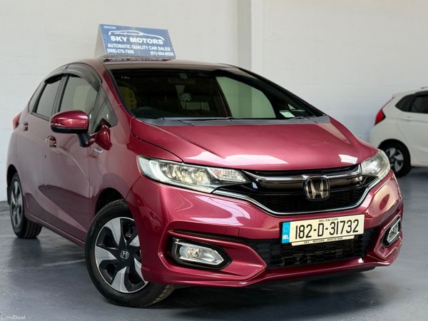 Honda Fit Hatchback, Petrol Hybrid, 2018, Red