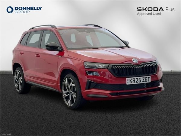 Skoda Karoq Estate, Petrol, 2025, Red