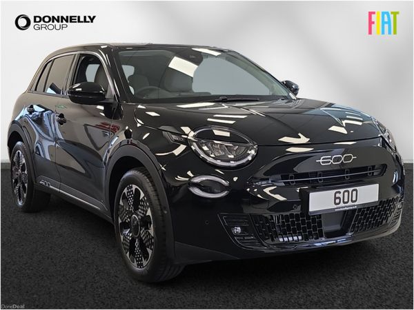 Fiat 600 Hatchback, Petrol, 2026, Black