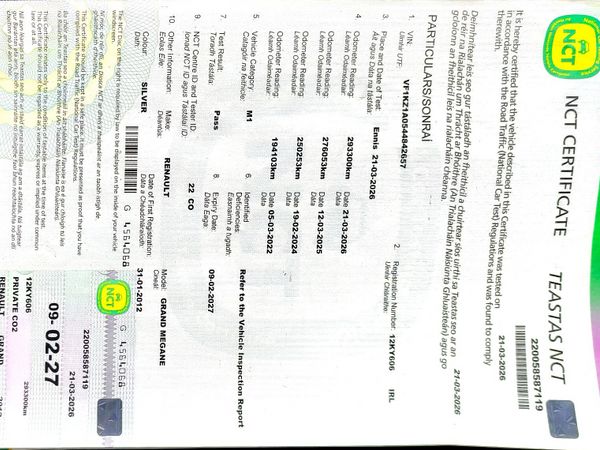 Renault Megane Estate, Diesel, 2012, Silver