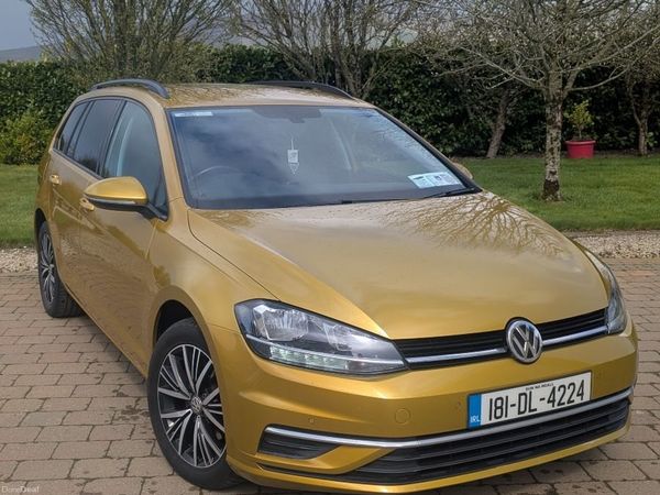 Volkswagen Golf Estate, Diesel, 2018, Yellow