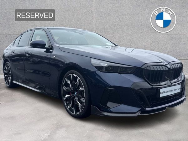 BMW 5-Series Saloon, Petrol Plug-in Hybrid, 2024, Blue