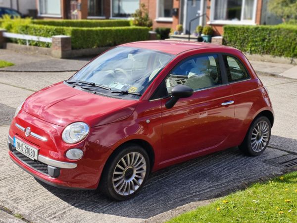 Fiat 500 Hatchback, Petrol, 2010, Red