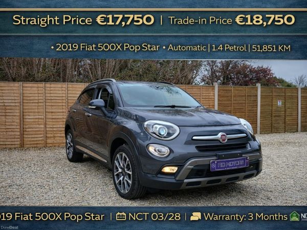 Fiat 500X SUV, Petrol, 2019, Grey