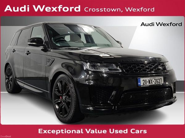 Land Rover Range Rover Sport SUV, Petrol Plug-in Hybrid, 2021, Black