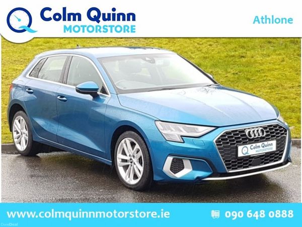 Audi A3 Hatchback, Petrol Plug-in Hybrid, 2021, Blue