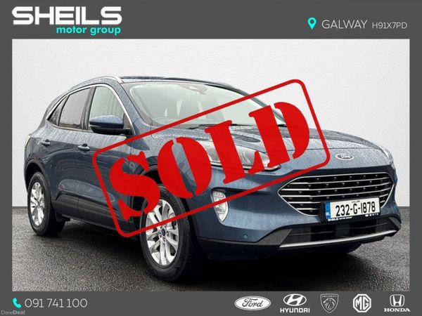 Ford Kuga SUV, Petrol Plug-in Hybrid, 2023, Blue