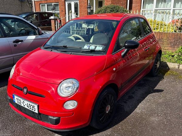 Fiat 500 Hatchback, Petrol, 2013, Red
