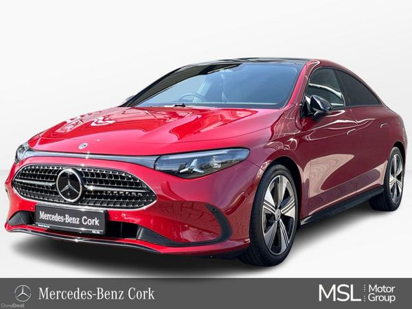 Mercedes-Benz CLA Saloon, Petrol Hybrid, 2026, Red