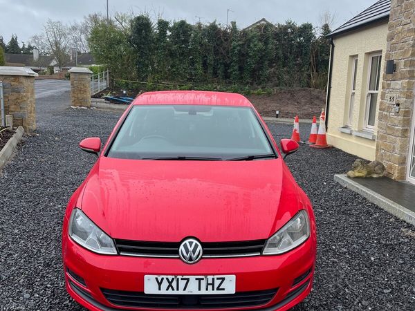 Volkswagen Golf Hatchback, Diesel, 2017, Red