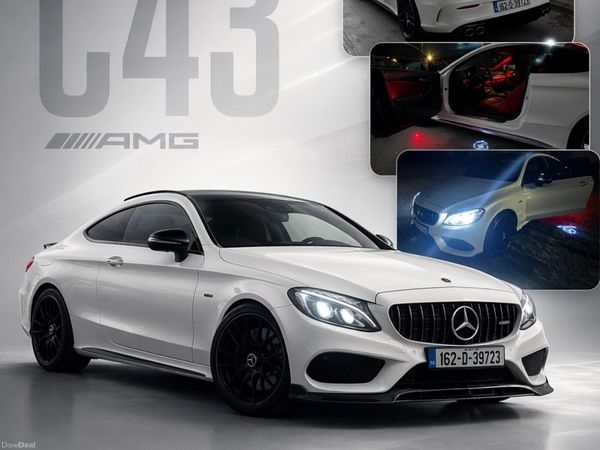 Mercedes-Benz C-Class Coupe, Petrol, 2016, White