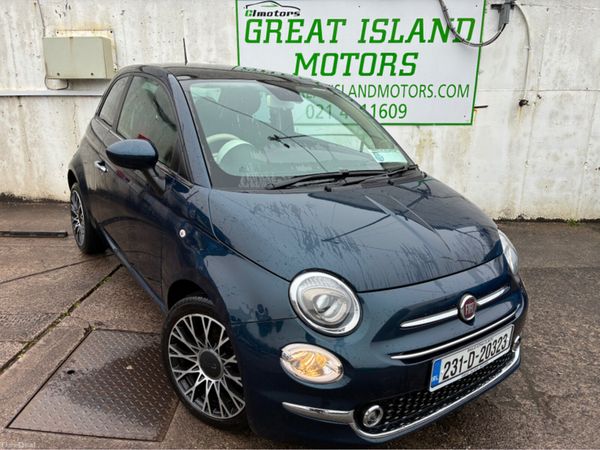 Fiat 500 Hatchback, Petrol Hybrid, 2023, Blue